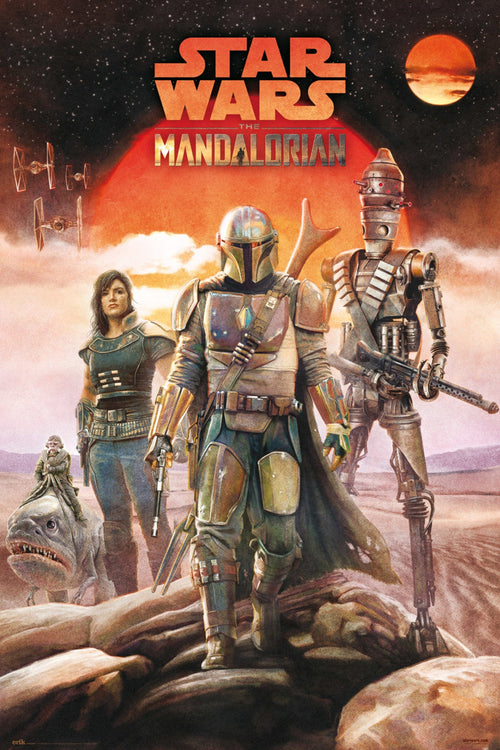 Grupo Erik GPE5366 Star Wars The Mandalorian Crew Affiche 61X91,5cm | Yourdecoration.fr