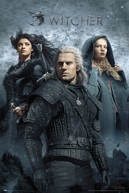 Grupo Erik GPE5464 The Witcher Characters Affiche 61X91,5cm | Yourdecoration.fr
