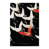 Grupo Erik Gpe5627 Affiche Art Furisode With A Myriad Of Flying Cranes | Yourdecoration.fr