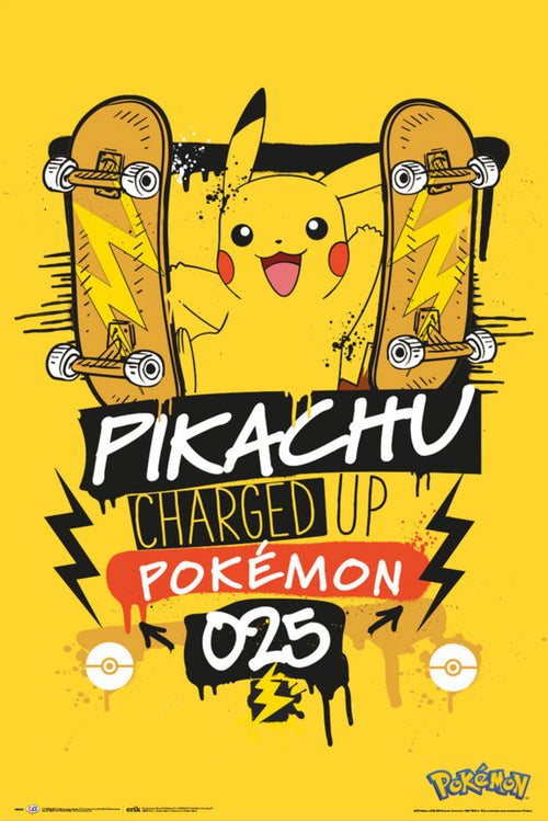Grupo Erik Gpe5655 Pokemon Pikachu Charged Up 025 Affiche Poster 61x91 5cm | Yourdecoration.fr