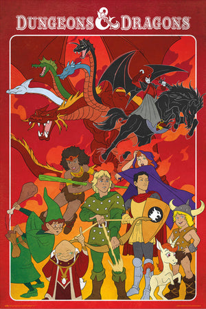 grupo erik gpe5737 dungeons dragons the animated series affiche poster 61x91 5cm | Yourdecoration.fr