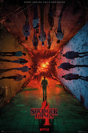 grupo erik gpe5755 stranger things teaser season 4 affiche poster 61x91 5cm | Yourdecoration.fr