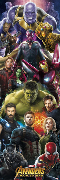 Grupo Erik PPGE8048 Marvel Avengers Infinity War Affiche 53X158cm | Yourdecoration.fr