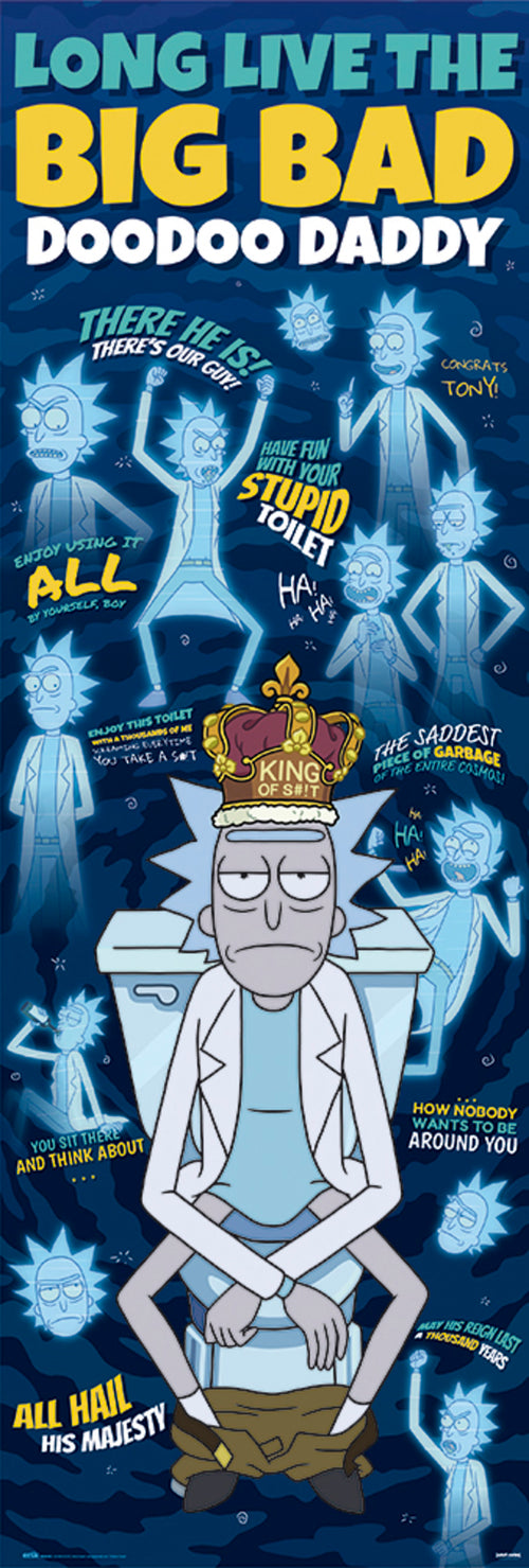 Grupo Erik PPGE8081 Rick And Morty Doodoo Daddy Affiche 53X158cm | Yourdecoration.fr