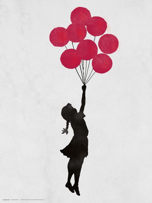Grupo Erik Brandalised Girl Floating Original Affiche Art 30X40cm | Yourdecoration.fr