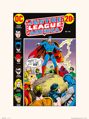 Grupo Erik Dc Comics Justice Leage Of America 102 Affiche Art 30X40cm | Yourdecoration.fr