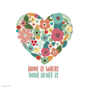 Grupo Erik Loreak Heart Affiche Art 30X30cm | Yourdecoration.fr