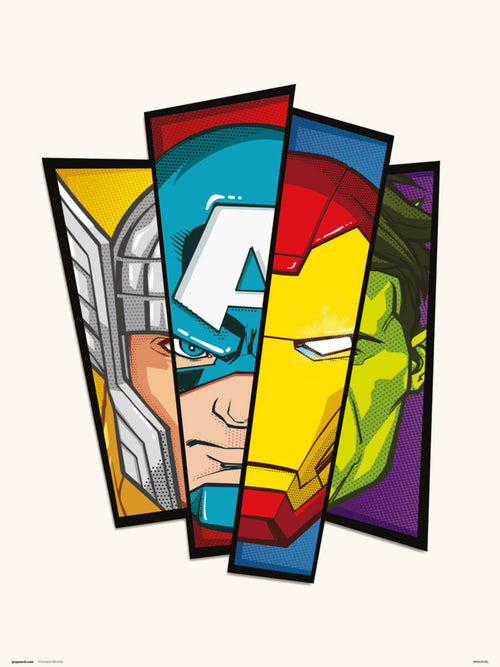 Grupo Erik Marvel Avengers Affiche Art 30X40cm | Yourdecoration.fr