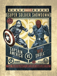 Grupo Erik Marvel Comics Captain America Vs Red Skull Affiche Art 30X40cm | Yourdecoration.fr
