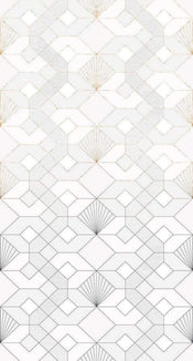 Komar Coquilles Blanches Papier Peint Intissé 150x280cm 3 bandes | Yourdecoration.fr