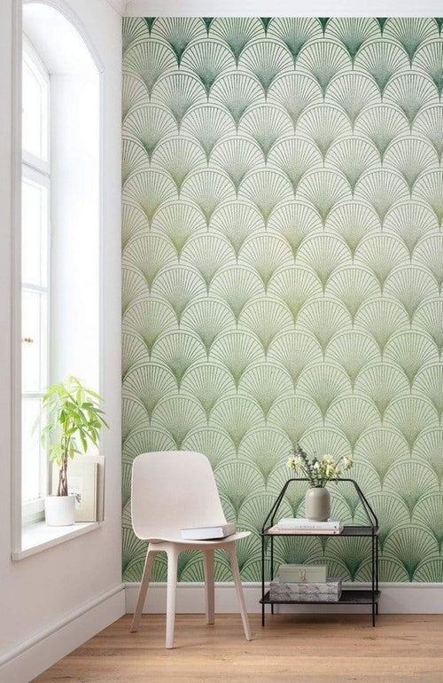 Komar Ecailles Papier Peint Intissé 200x280cm 4 bandes ambiance | Yourdecoration.fr