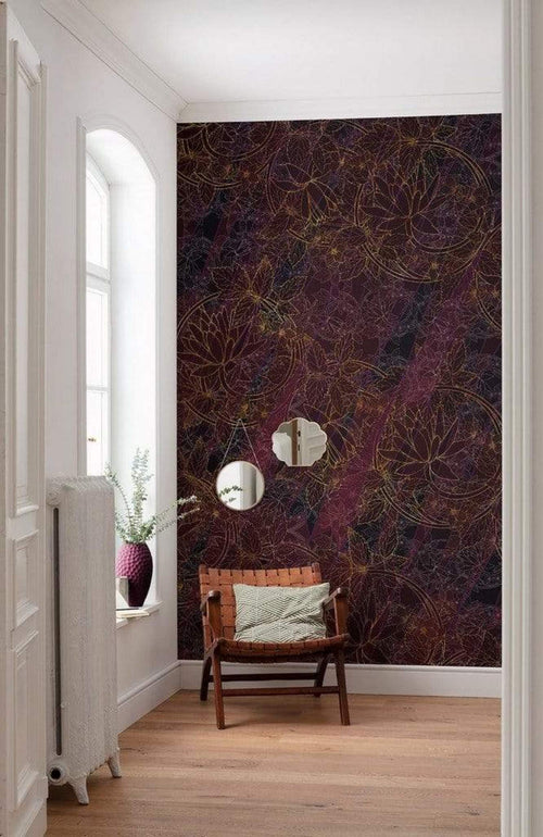 Komar Lotus Papier Peint Intissé 200x280cm 4 bandes ambiance | Yourdecoration.fr