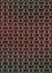 Komar Paon Rouge Papier Peint Intissé 200x280cm 4 bandes | Yourdecoration.fr