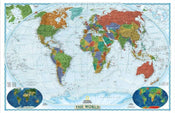 Komar The World Blue Frame Papier Peint Intissé 200x130cm 4 bandes | Yourdecoration.fr