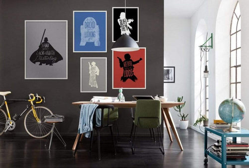 Komar Star Wars Silhouette Quotes Leia affiche art 40x50cm Interieur | Yourdecoration.fr