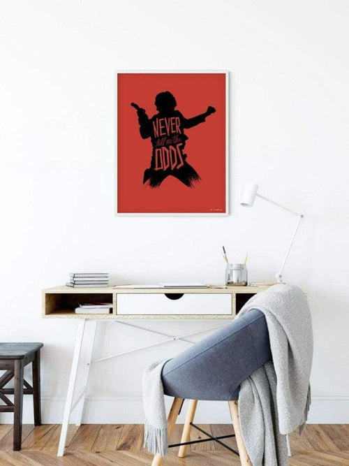 Komar Star Wars Silhouette Quotes Han Solo affiche art 40x50cm Sfeer | Yourdecoration.fr