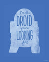 Komar Star Wars Silhouette Quotes R2D2 affiche art 40x50cm | Yourdecoration.fr