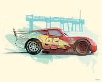 Komar Cars Lightning McQueen affiche art 50x40cm | Yourdecoration.fr