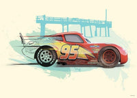 Komar Cars Lightning McQueen affiche art 70x50cm | Yourdecoration.fr