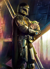 Komar Intisse Papier Peint Iadx4 019 Mandalorian Savior | Yourdecoration.fr