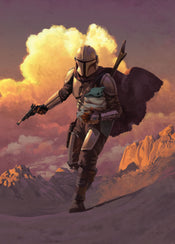 Komar Intisse Papier Peint Iadx4 020 Mandalorian Escape | Yourdecoration.fr