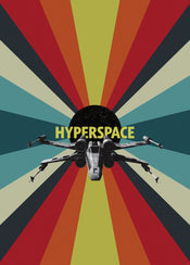 Komar Intisse Papier Peint Iadx4 029 Star Wars Hyperspace | Yourdecoration.fr