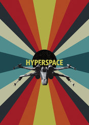 Komar Intisse Papier Peint Iadx4 029 Star Wars Hyperspace | Yourdecoration.fr