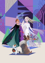 Komar Intisse Papier Peint Iadx4 059 Frozen Abstract Arendelle | Yourdecoration.fr