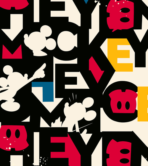 Komar Intisse Papier Peint Iadx5 054 Mickey Mixup | Yourdecoration.fr