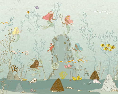 Komar Intisse Papier Peint Iax7 0013 Mermaids | Yourdecoration.fr