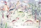 Komar Intisse Papier Peint Iax8 0037 Dino Playground | Yourdecoration.fr