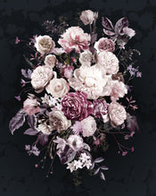Komar Intisse Papier Peint X4 1018 Bouquet Noir | Yourdecoration.fr