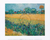 Vincent Van Gogh  Vista di Arles Con Irises affiche art 30x24cm | Yourdecoration.fr