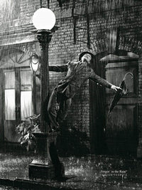 Liby  Gene Kelly singing in the Rain affiche art 50x70cm | Yourdecoration.fr