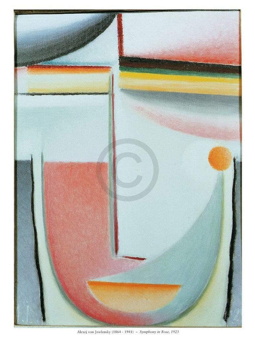 Alexej Jawlensky  Symphony in Rose affiche art 60x80cm | Yourdecoration.fr