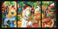 August Macke  Zoologischer Garten affiche art 100x50cm | Yourdecoration.fr