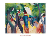 August Macke  Promenade affiche art 80x60cm | Yourdecoration.fr