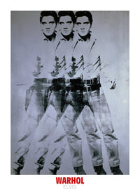 Andy Warhol  Elvis 1963 Triple affiche art 66x90cm | Yourdecoration.fr