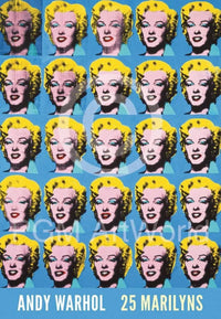 Andy Warhol  25 Colored Marilyns affiche art 45x65cm | Yourdecoration.fr