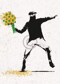 Edition Street  Flower thrower affiche art 50x70cm | Yourdecoration.fr