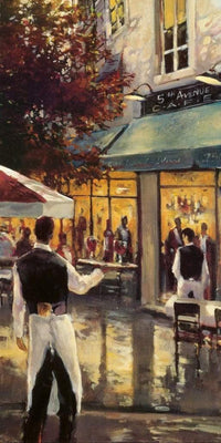 Brent Heighton  5th Ave Cafe affiche art 40x80cm | Yourdecoration.fr