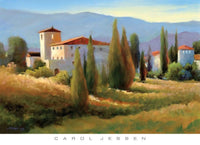 Carol Jessen  Blue Shadow in Tuscany I affiche art 91x66cm | Yourdecoration.fr