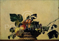 Caravaggio  Cesto di frutta affiche art 80x56cm | Yourdecoration.fr