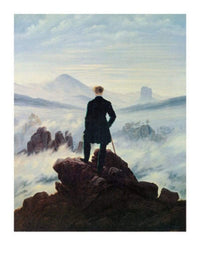 Caspar David Friedrich  Der Wanderer im Nebelmeer affiche art 70x90cm | Yourdecoration.fr