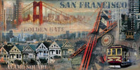 John Clarke  San Francisco affiche art 100x50cm | Yourdecoration.fr