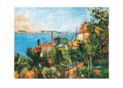 Paul Cézanne  La Mer a l'Estaque affiche art 30x30cm | Yourdecoration.fr