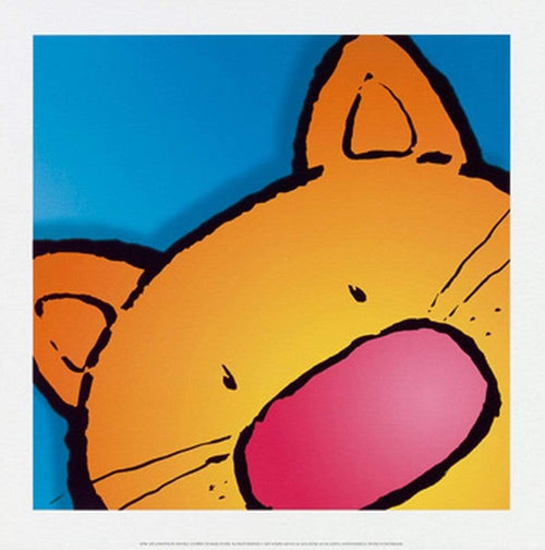 Jean Paul Courtsey  Cat affiche art 30x30cm | Yourdecoration.fr