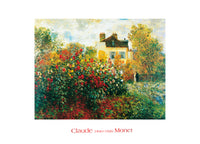 Claude Monet  The Artist's Garden affiche art 70x50cm | Yourdecoration.fr