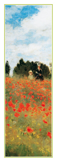 PGM Claude Monet Field of Poppies affiche art 25x70cm | Yourdecoration.fr