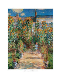 Claude Monet  Le jardin de l'artiste affiche art 50x70cm | Yourdecoration.fr